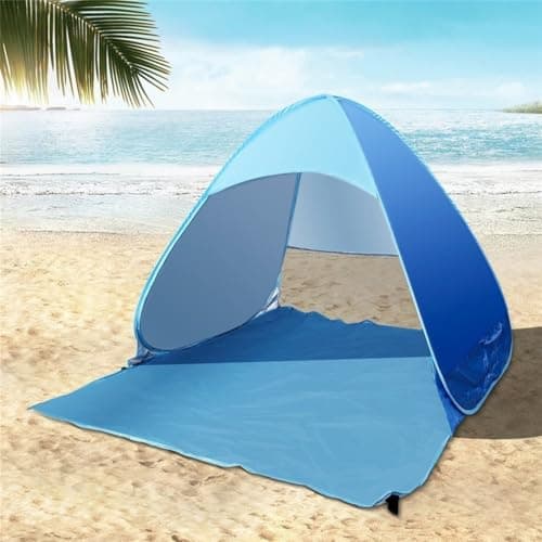 YJDOORPLAY Automatic Up Beach Tent, for INSTANT Sun Shelter,Canopy with UPF,50+ Protection Breathable Mesh, and Sand Pockets, for Camping Hiking Fishing Outdoor Activities — view 5