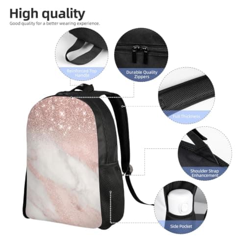 ERYRTGFHJ Backpack for Men Women Laptop Backpack 14.1L Waterproof Daypack — view 3