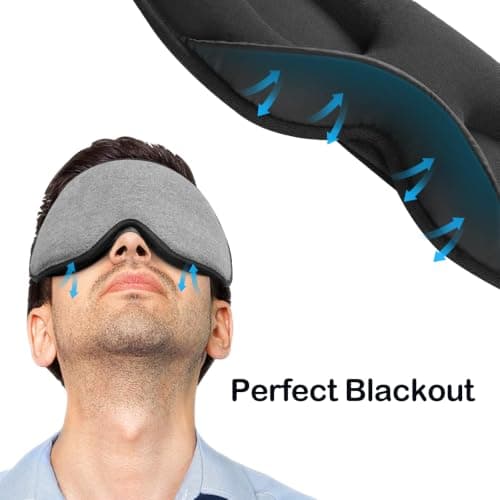 INNELO Sleep Eye Mask, Upgraded 3D Blackout Design, Ideal for Side Sleepers — view 5