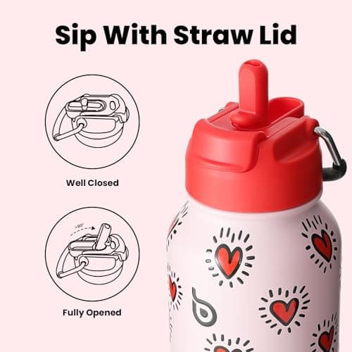 BOTTLE BOTTLE Insulated Water Bottle 950ml Stainless Steel with Straw and Pill Box — view 3