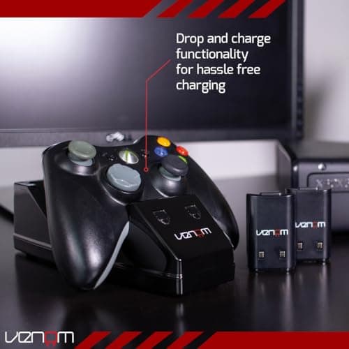 Venom Xbox 360 Charging Dock with 2 x Rechargeable Battery Packs (Xbox 360) — view 4