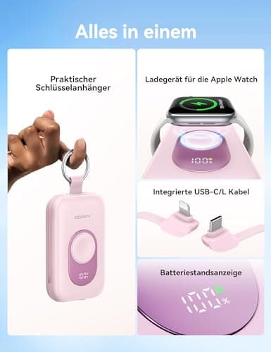 RORRY CharmGo Portable Charger, 20000mAh PD 30W Fas Charging Power Bank — view 3