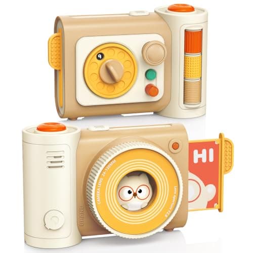 Baby Pretend Camera Sensory Toys, Montessori Toys for 1 Year Old Girl Gifts