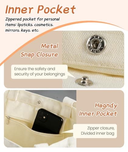 Lemon Canvas Tote Bag Women - Ladies Polyester over the Shoulder Bag Girl — view 5