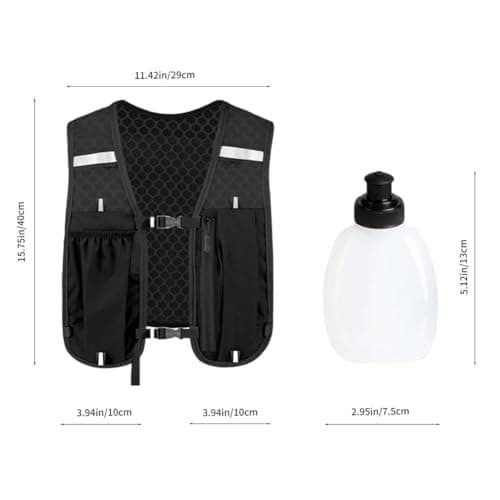 Unisex Running Vest with Kettle, Lightweight & Breathable Hydration Backpack with Phone Holder, Adjustable Reflective Running Backpacks for Women & Men Outdoor TrailRunning Hiking Cycling — view 2