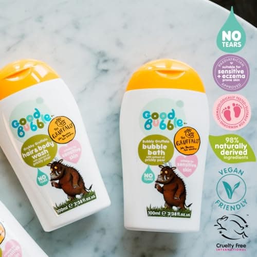 Good Bubble Gruffalo 2-in-1 Kids Hair & Body Wash - No Tears Baby & Toddler Wash 100ml Travel (Pack of 2) — view 2