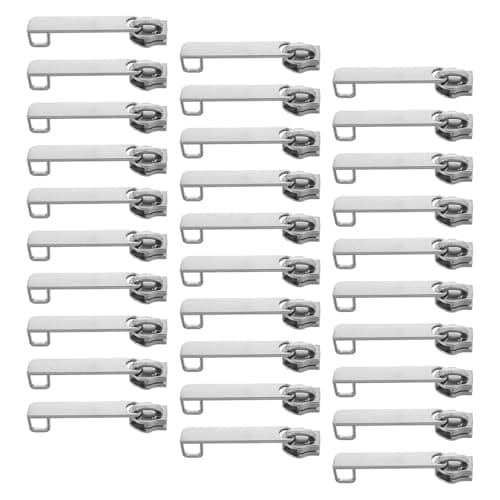 TOYANDONA 100pcs Metal Zipper Pull Replacement Detachable Luggage Suitcase Zipper Clasp Repair Tab Fixer for Travel Bag