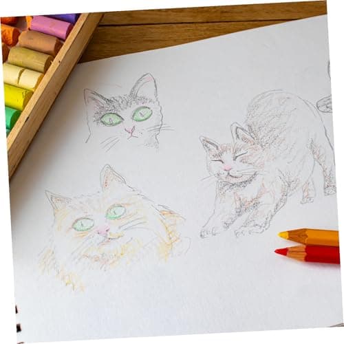Gatuida Portable Lightweight Art Sketch Book for Students and Novice Artists A4 Size Black Paper Suitable for Crayons and Charcoal for Sketching and Travel — view 2