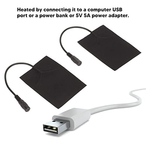 Yinhing USB Carbon Fiber Heating Pad 5V Electric Cloth Heater for Gloves — view 3