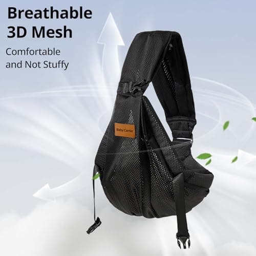 Baby Carrier Sling Newborn to Toddler Carrier - Ergonomic Hip Carrier & Baby Carrier in Premium Breathable Mesh, Summer Baby Carrier with Hip Seat, Cooling & Non-Slip, 0-36 Months — view 6