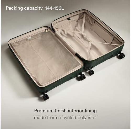 ANTLER - Single Stripe Hard Shell Large Suitcase - Durable, Lightweight & Expandable, 4 Spinner Wheels - Adjustable Handle, TSA Lock, 81.3cm - Green — view 5