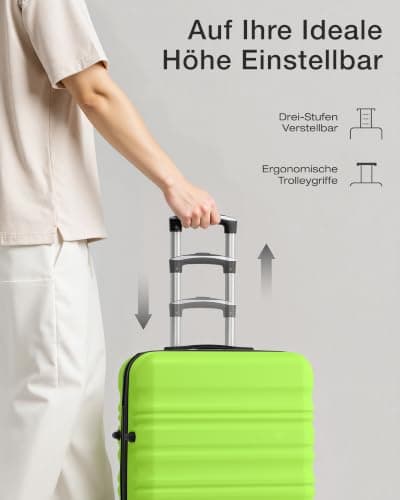 COOLIFE 24 Inch Medium Suitcase – Hard Shell Lightweight ABS+PC Luggage — view 5