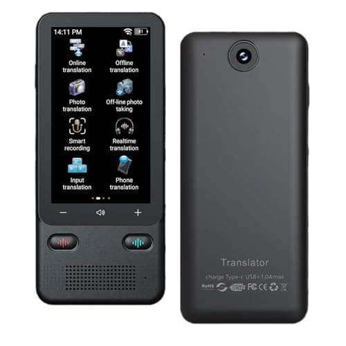 Hyuduo T18pro Language Translator Device, Portable Smart Voice and Photo Translator, 138 Languages Online and 17 Offline for Travel and Business Use — view 2