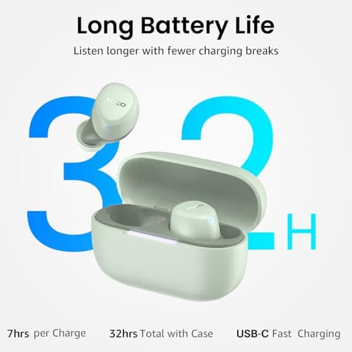 TOZO A1 Wireless Earbuds, Bluetooth 5.3 Earphones, Support APP EQ Setting, 32H Long Playtime, Ear Buds with HiFi Stereo Sound, Light-Weight Wireless Earphones, IPX5 Waterproof — view 4