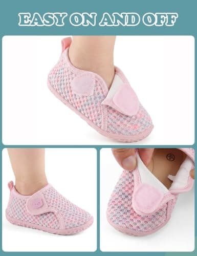 KIDDLETOWN Baby Shoes Boys Girls First Walking Shoes Sneakers 12-18M Pink — view 6