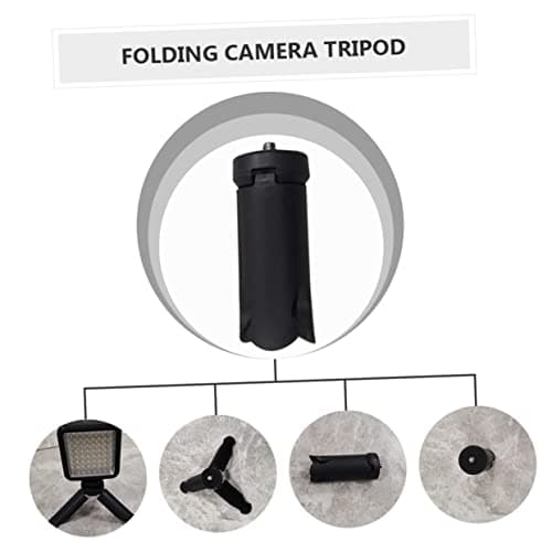 Foldable Phone Tripod 1/4 Inch Abs Black 4 Pack — view 6
