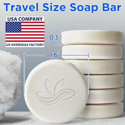 Bergman Kelly - Hotel Soap Bars - White Tea, 14 g, 100 PK - Travel Size Luxury Bulk Amenities Bar Soap - Mini Individually Wrapped Round Soaps - Small Toiletries for Airbnb, Motel, Guest Bathroom — view 3
