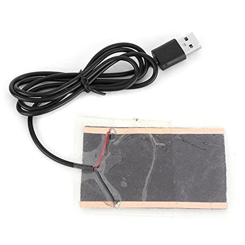 Alomejor Carbon Fiber USB Heating Film, Compact Size 9.5x6.5cm