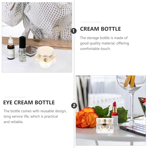 Acrylic Cream Container Refillable 30g Golden Bottle Cosmetic — view 3