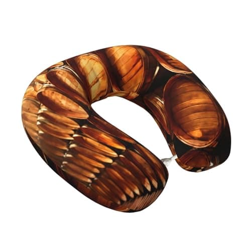 Hgvcse Memory Foam Wine Cork Travel Pillow Neck Pillows Essentials Plane Spring Tip Bus Train Home Sleep — view 2