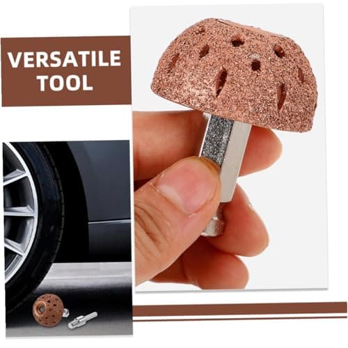Alipis Tungsten Steel Bowl Type Grinding Head for Tire Patch Plug Repair Coarse Grit Tire Sanding Tool Buffing Adapter for Car Tyre Repair — view 3