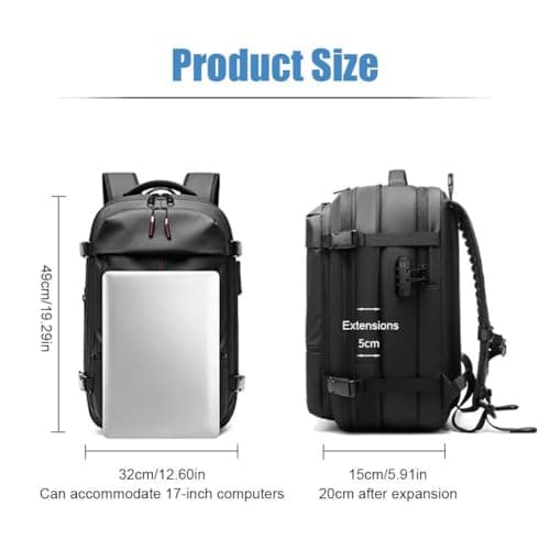 Vacuum Pump for Expandable Backpack – Travel Compression Air Pump for Inflatable & Vacuum-Seal Backpacks, Durable Handheld Pump for Luggage, Only Pump No Bag Included — view 2