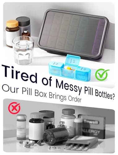 Zoolion Weekly Pill Box 7 Day 3 Times a Day - Travel Tablet Organiser — view 4
