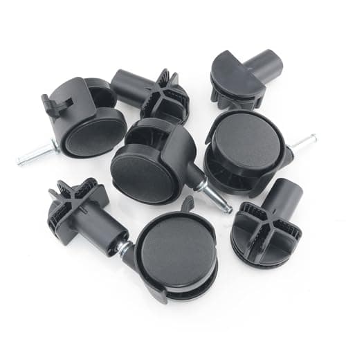 ITROLLE 4PCS Black Cubic Foot Connector Wire Grid Cube Plastic Connectors for Travel Suitcase Carry On Luggage Spinner Wheels Furniture Casters Swivel Replacement Wheels Plastic Castor Wheels — view 3