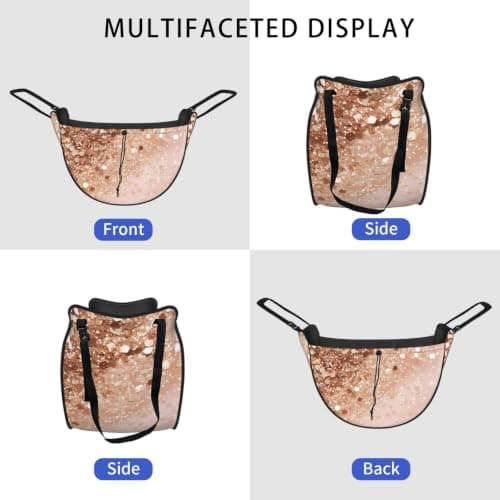 Car Back Seat Organizer Bag Adjustable Straps and Drawstring Closure — view 2