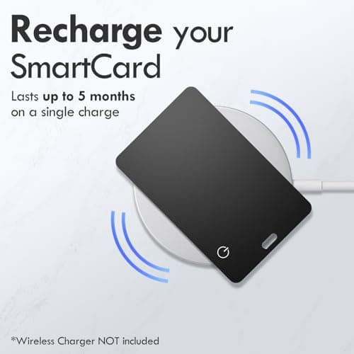 UCard Wallet Tracker Card,Smart Bluetooth Item Finder-Locator Item Compatible with Find My (iOS only),Wireless Rechargeable,IP67 Waterproof,Locator for Wallet, Luggage,Suitcase,Bags,Passport,Backpack — view 2