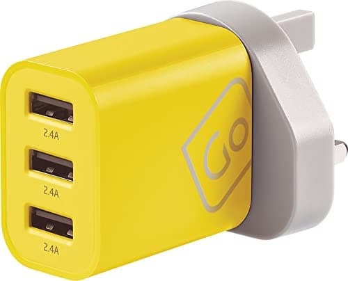 Go Travel Worldwide 3-Port USB-A Charger - Fast Mains Wall Charging — view 3