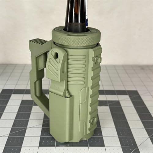 Tactical Assault Cruise Cup, Tactical Assault Insulated Beer Holder Sleeve for Cans & Bottles, Portable Beverage Holder, Hands-Free Drink Carrier for Camping BBQ Tailgating (Black,16 oz) — view 2