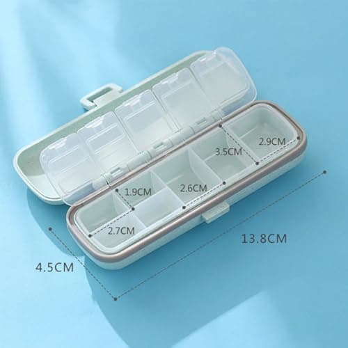 Portable for Medicine Day 7 with 7 Compartments Container Travel — view 4