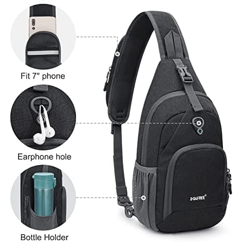 G4Free RFID Sling Bag Crossbody Backpack Chest Shoulder Bag Casual Gym Daypack Men Women Outdoor Cycling Travel Hiking — view 4