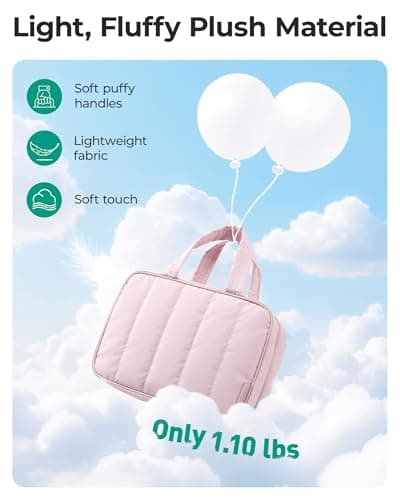 BAGSMART Hanging Travel Toiletry Bag with 360° Hook, Waterproof Wash Bag — view 6