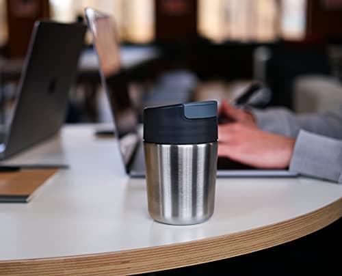 Joseph Joseph Sipp Stainless Steel Insulated Travel Mug, Hygienic Leakproof Reusable Vacuum Thermal Mug, Coffee & Tea Insulated Cup - 340 ml (12 fl. Oz), Anthracite — view 5