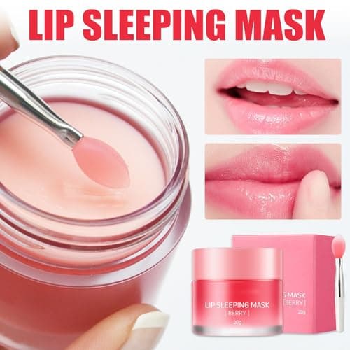 Lip Mask - Lip Sleeping Mask - Lip Sleep Mask Overnight Lip Skincare Lip Oils - Lip Moisturiser for Dry Chapped Peeling Cracked Lips Fades Lip Lines, Lip Balm for Moisture Lip Care — view 3
