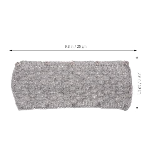 FRCOLOR Headphone Headband Knitted Wool Protector for Over-ear Headphones Winter Home Office Travel — view 2