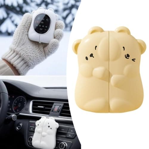 Baoblaze Small Electric Hand Warmer Rechargeable Lightweight Reusable Hand Heater 3 Temperature Settings Adjustable for Travel Outdoor, Yellow — view 6