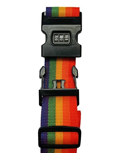 Luggage Belt, Pack of 2, Luggage Straps, Heavy Duty, Adjustable Suitcase Belts, Lock with Password, Suitcase Tags — view 4