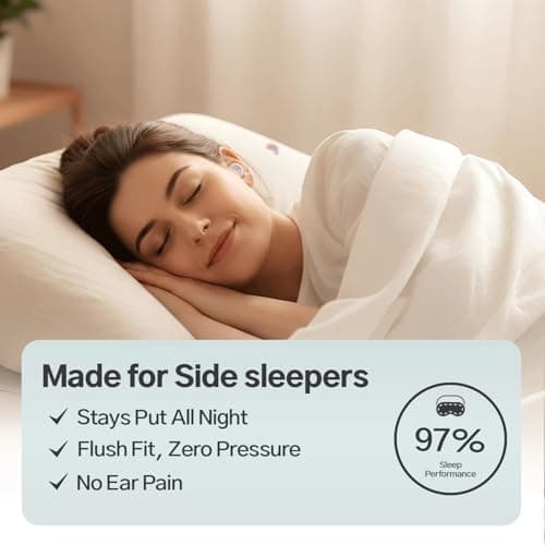 Soundbloc Earplugs™ - Ear Plugs for Sleep - Comfortable Custom Fit Noise Cancelling Reusable Soft Silicone, 27dB Sound Reduction - Swimming, Travel, Focus, Work. (Air, Small - Medium) — view 2
