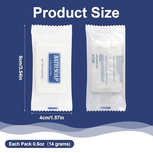 200 Pack Hotel Soap Bars, 14 g Individually Wrapped Mini Soaps — view 2