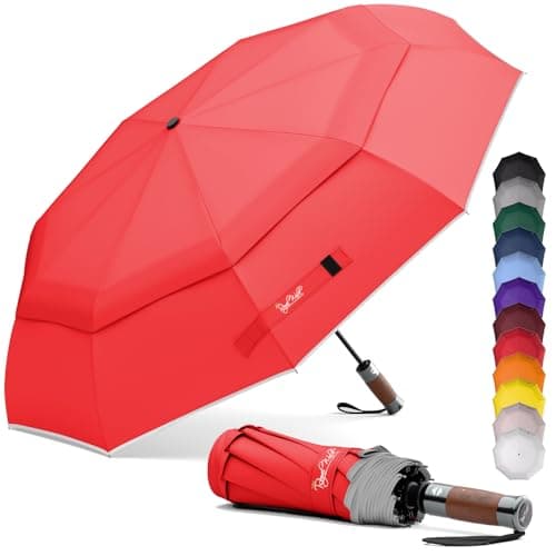 Royal Walk Folding Travel Compact Umbrella Windproof Strong for Men & Women