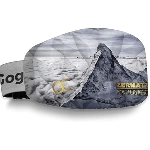 GogglesCover Ski Goggles Protective Cover, Matterhorn black & white esign