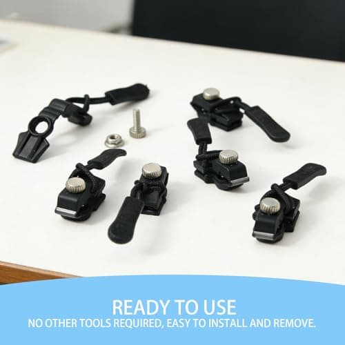 12 PCS Zipper Repair Kit for Luggage, Backpacks, Jackets,Replacement Zipper Pulls, Removable Zip Puller, 3 Sizes Instant Zip Fixer - Easy Grip for Elderly & Arthritis — view 4