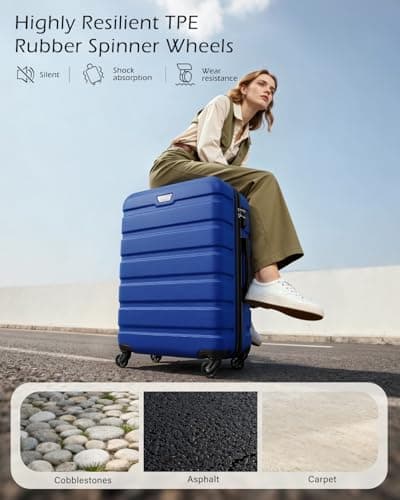 COOLIFE 28 Inch Large Suitcase, ABS+PC, Lightweight Hard Shell Luggage — view 3