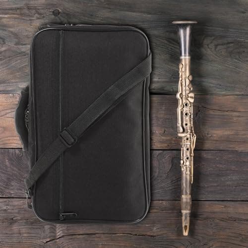 FUTUREORYY Portable Oboe Case Suitable for Travel and Performance High-end Appearance and Bag Set with Internal Slot Design, Black Pu and Canvas Material, Practical Protection for Oboe — view 5