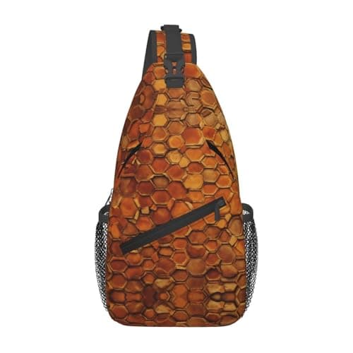 lootpe Wine Cork Print Daily Crossbody Sling Bag, Shoulder Backpack Chest Bag Daypacks, For Outdoor Travel Casual
