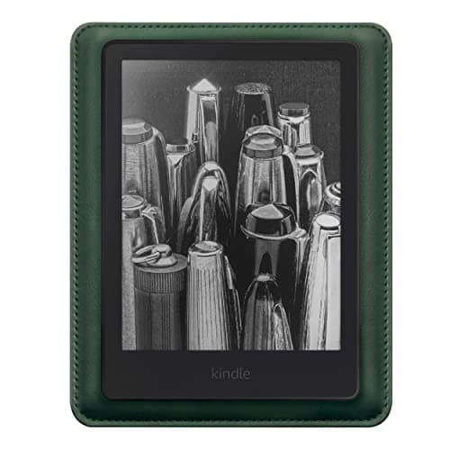 Comfyable E-Reader Sleeve Precisely Compatible for 7 Inch Kindle Paperwhite Colorsoft Edition, 6.8 Inch Kindle Paperwhite 5 (11th Generation 2021), PU Faux Leather Protective Pouch Case, Green — view 4