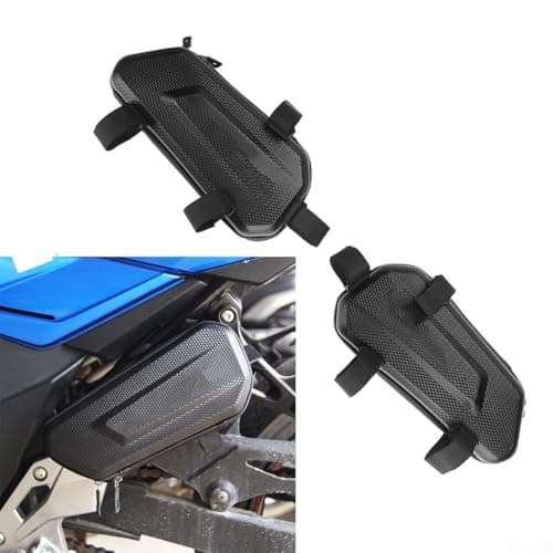 Yhenlovtt Motorcycle Side Box Frame Bag, Hard Shell Carbon Fibre Fabric Saddle Luggage For Tools Gear, Black Storage Case For Commuting Touring Riding(27 * 11.5 * 7CM C) — view 4